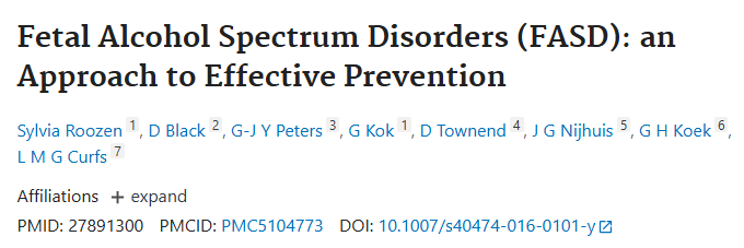 (문헌고찰)태아 알코올 스펙트럼 장애의 예방(Prevention of Fetal Alcohol Spectrum Disorders)